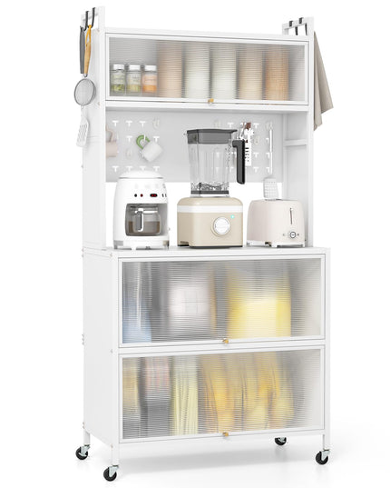 Giantex 5 Tier Rolling Kitchen Bakers Rack with Wheels