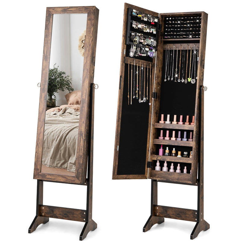 Giantex Jewelry Armoire with Full Length Mirror