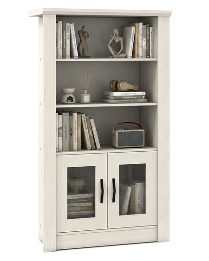 GIANTEX 48.5" Tall Modern Bookshelf with Cabinet