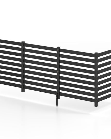 GIANTEX 2/3/4-Panel Outdoor Wood Privacy Screen Air Conditioner Fence