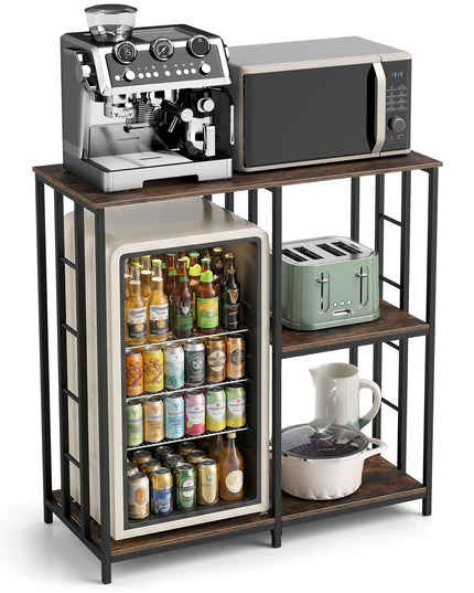 Giantex Kitchen Bakers Rack with Open Shelves