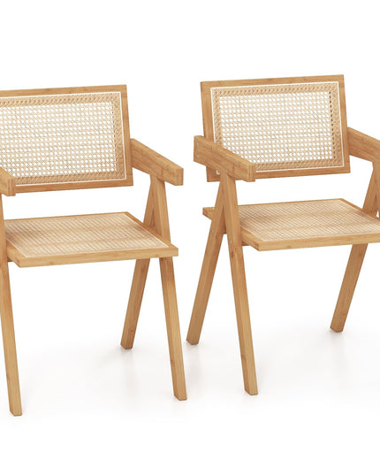 Giantex Rattan Accent Chair Set of 2