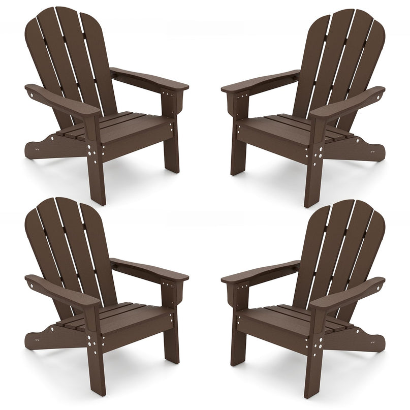 Giantex HIPS Kids Adirondack Chair - All-Weather Lawn Toddler Chair with Ergonomic Design