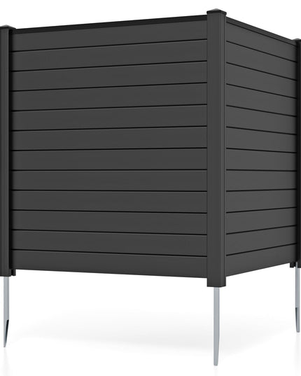 Giantex Air Conditioner Fence 2 Panels - 48''W x 48''H Outdoor Privacy Screen with Upgraded Metal Stakes