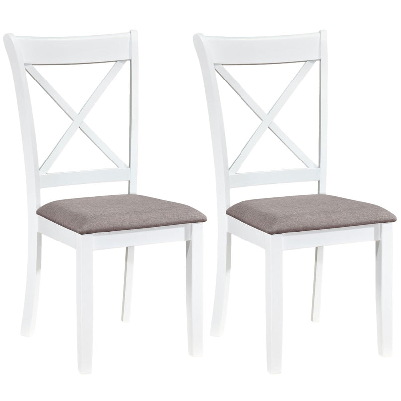 Giantex Rubber Wood Dining Room Chairs with Comfortable Backrest & Padded Seat