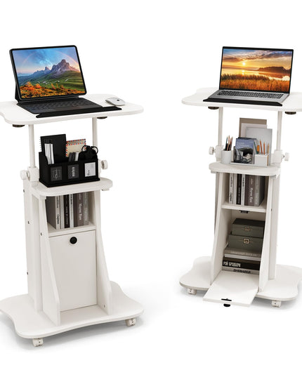 Giantex Mobile Podium Stand