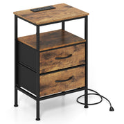 Rustic Brown / 1 / 2 Drawer