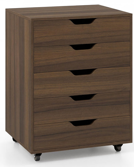 Giantex 5-Drawer Vertical File Cabinet Mobile Office Storage Cabinet