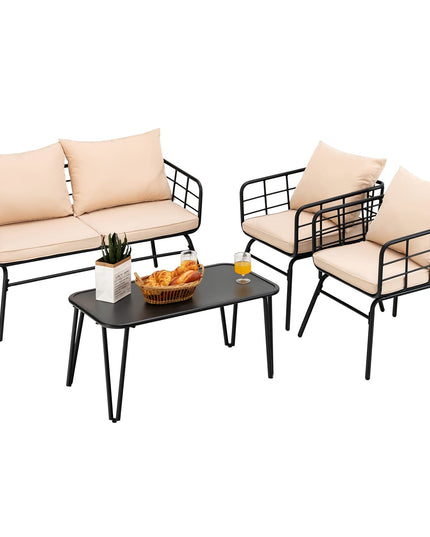 Giantex 4 Piece Patio Conversation Set