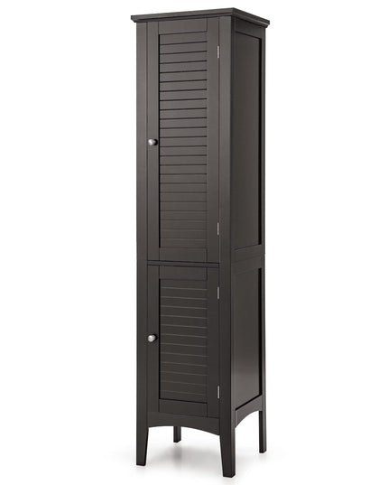 Storage Cabinet Bathroom High Cabinet with 5 Tier Shelves