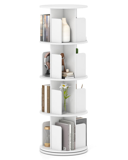 Giantex 3 Tier Rotating Bookshelf for Living Room Bedroom