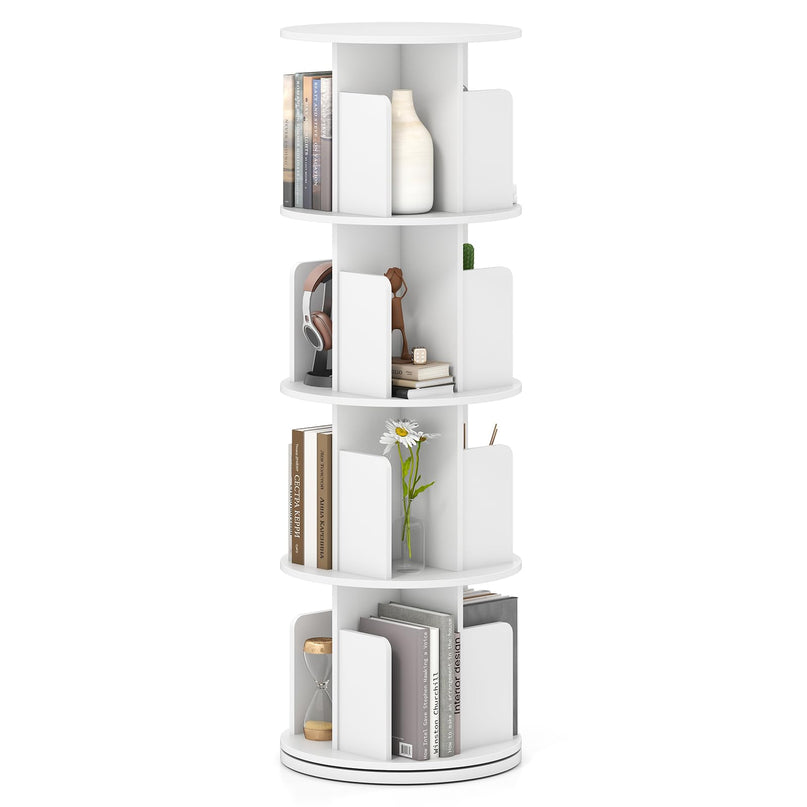 Giantex 3 Tier Rotating Bookshelf for Living Room Bedroom