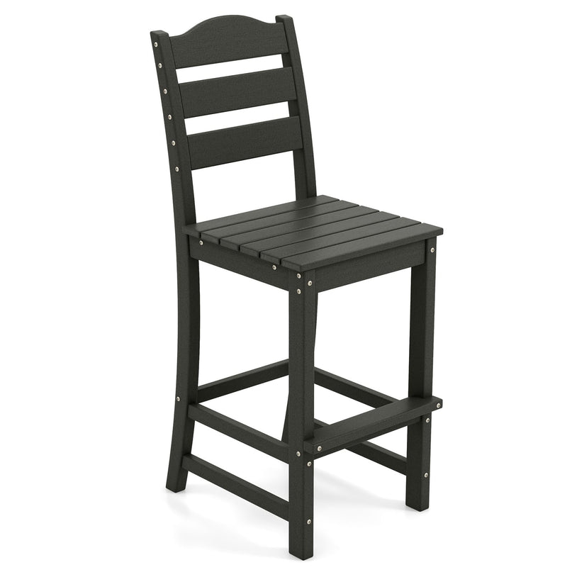Giantex Patio Tall Bar Chair with Backrest and Footrest