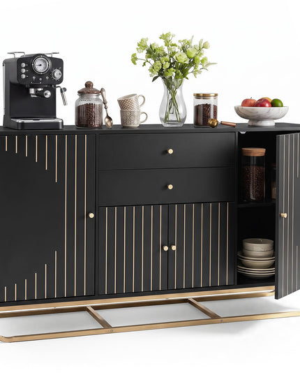 GIANTEX Modern Sideboard Buffet Cabinet with Storage & 2 Drawers
