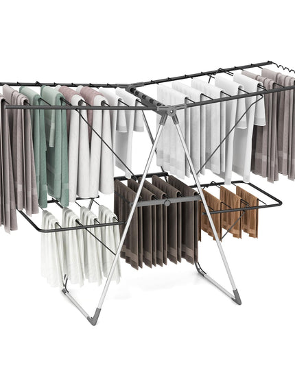 Giantex Clothes Drying Rack, Foldable Laundry Drying Rack with 33 Drying Rails
