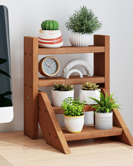 Giantex 4 Tier Small Tabletop Ladder Shelf for Succulents