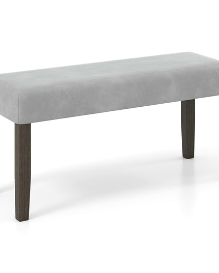 Giantex 42" Upholstered Dining Bench with Velvet Padded Seat