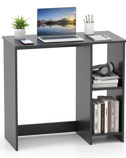 Giantex Small Desk with Storage for Small Spaces