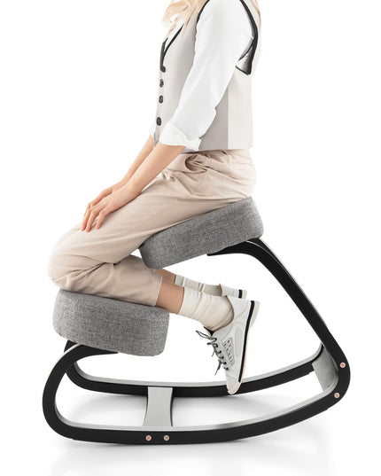 Giantex Kneeling Chair, Wood Posture Chair