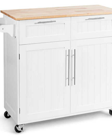 Giantex Kitchen Island Cart Rolling Storage Trolley Cart