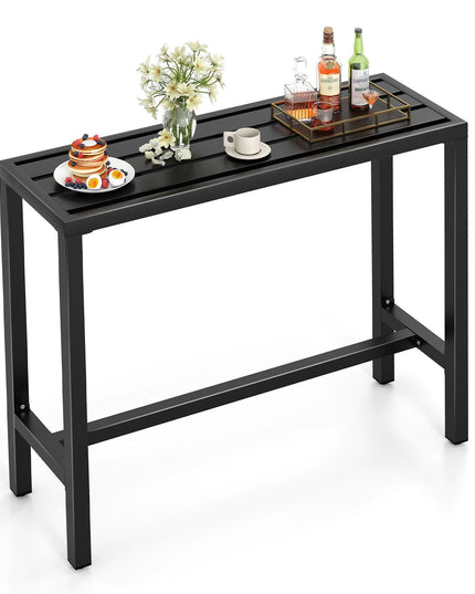 Table de bar rectangulaire d'extérieur Giantex à hauteur de comptoir