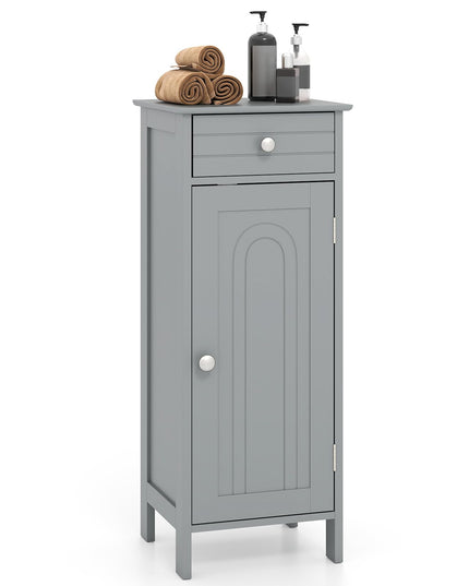 Giantex 34.5” Bathroom Cabinet Narrow Side Storage Organizer