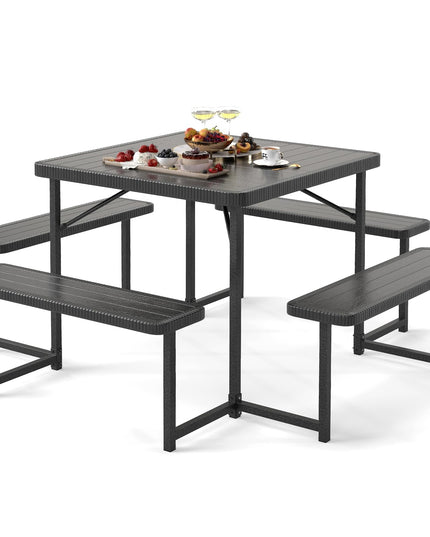 Giantex Picnic Table Bench Set for 4-8 People