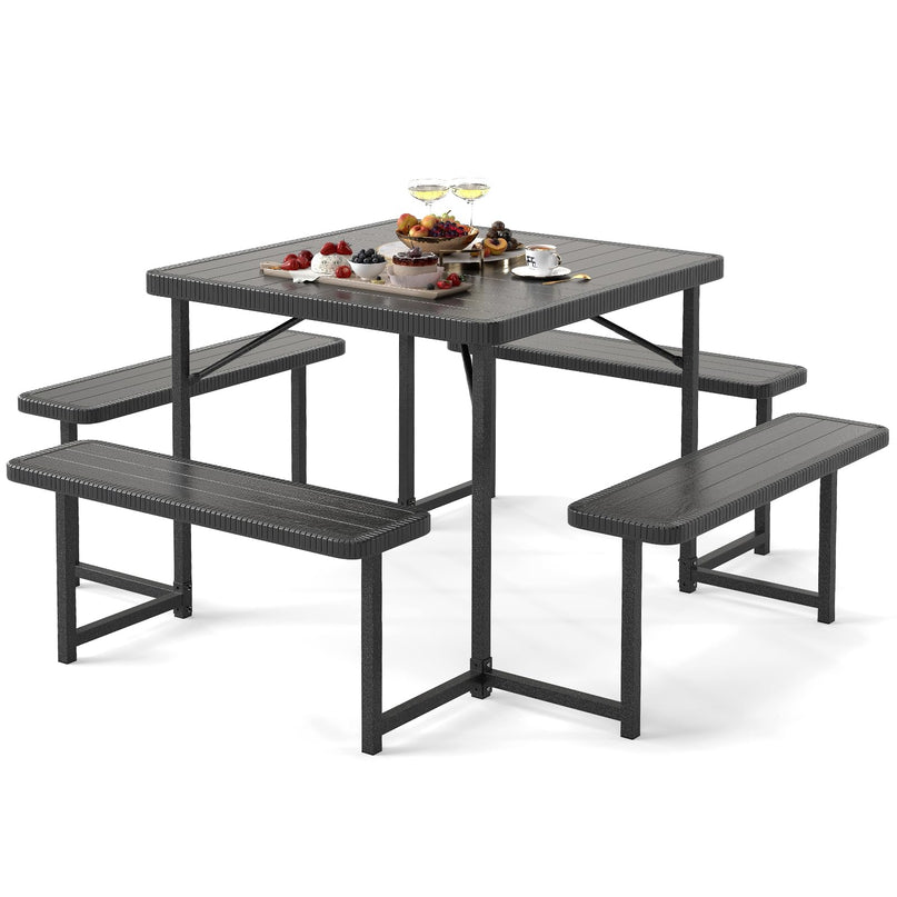 Giantex Picnic Table Bench Set for 4-8 People