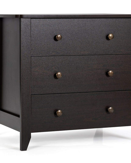 Giantex Modern Simple Dresser 3-Drawers Chest with Solid Curved Legs