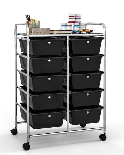10 Drawers Rolling Cart, Classroom Organizers - Giantex