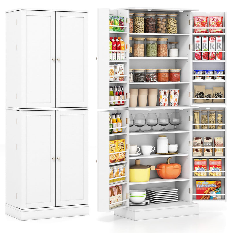 Giantex 65.5" Tall Kitchen Hutch w/8-Tier Storage Cabinet