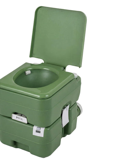 Giantex Portable Toilet with Level Indicator and 5.8 Gal Detachable Waste Tank
