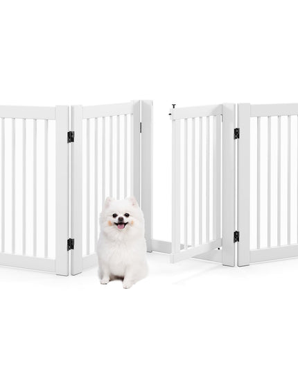 30" Configurable Folding 4 Panel Wood Fence