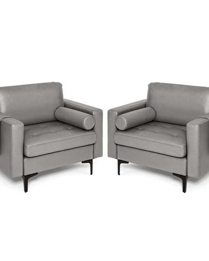 Giantex Sofa Chair, Accent Armchair w/Comfy Cushion