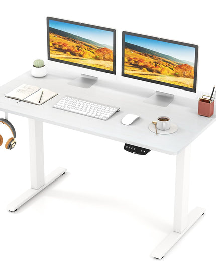 Bureau debout électrique Giantex 48" x 30" à double moteur et hauteur réglable pour le bureau à domicile
