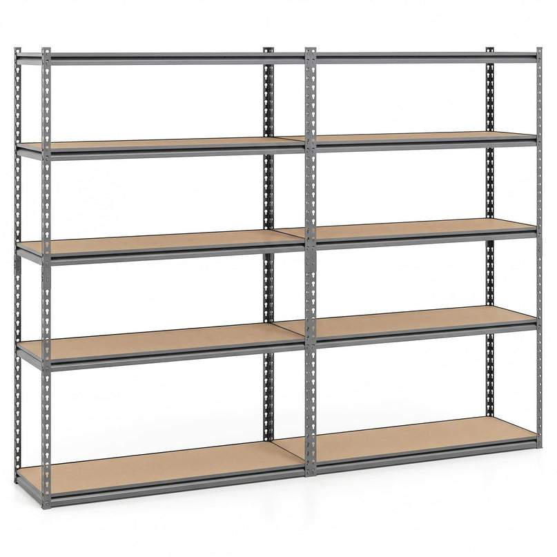 Giantex 5-Tier Metal Storage Shelves(48" x 18" x 72")