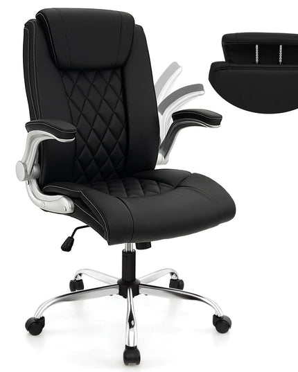 Giantex Executive Office Chair, Ergonomic PU Leather Desk Chair