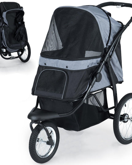 Giantex Dog Stroller for Small & Medium Dogs Cats Foldable Pet Stroller