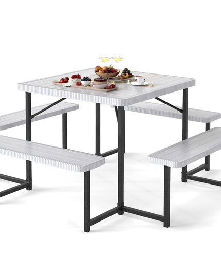 Giantex Picnic Table Bench Set for 4-8 People
