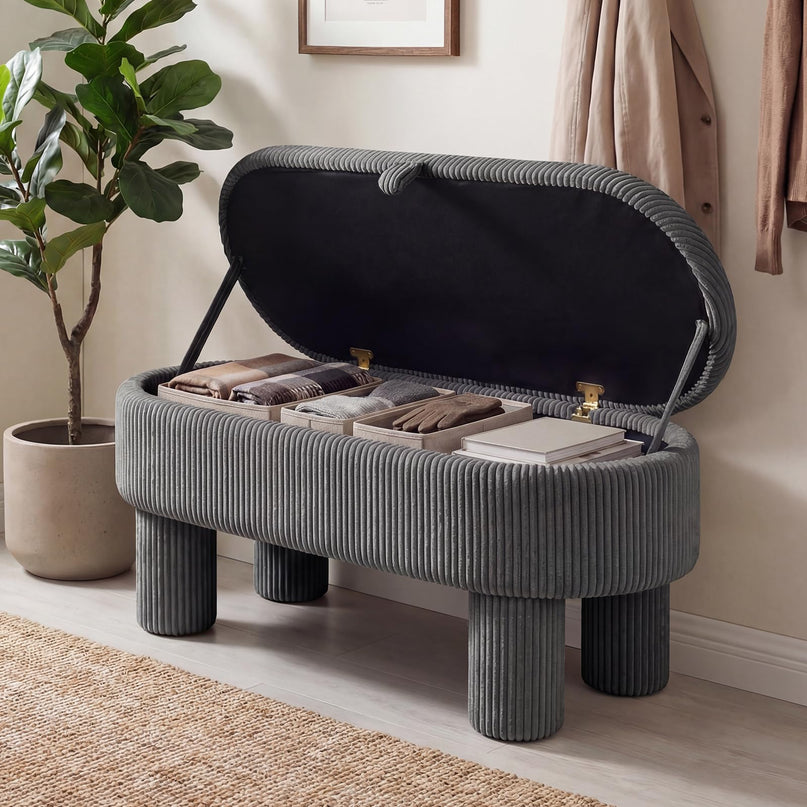 Giantex 42'' Storage Ottoman Bench for Living Room