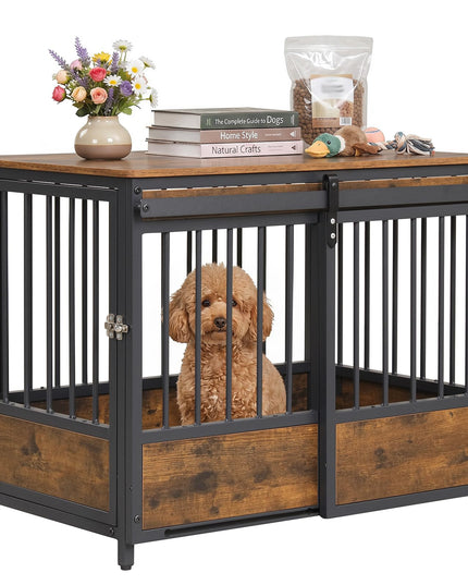 Giantex Dog Crate Furniture with 2 Doors