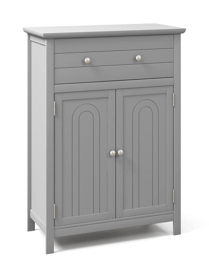 Giantex Bathroom Storage Cabinet with Drawer - Floor Cabinet with Doors, Adjustable Shelf