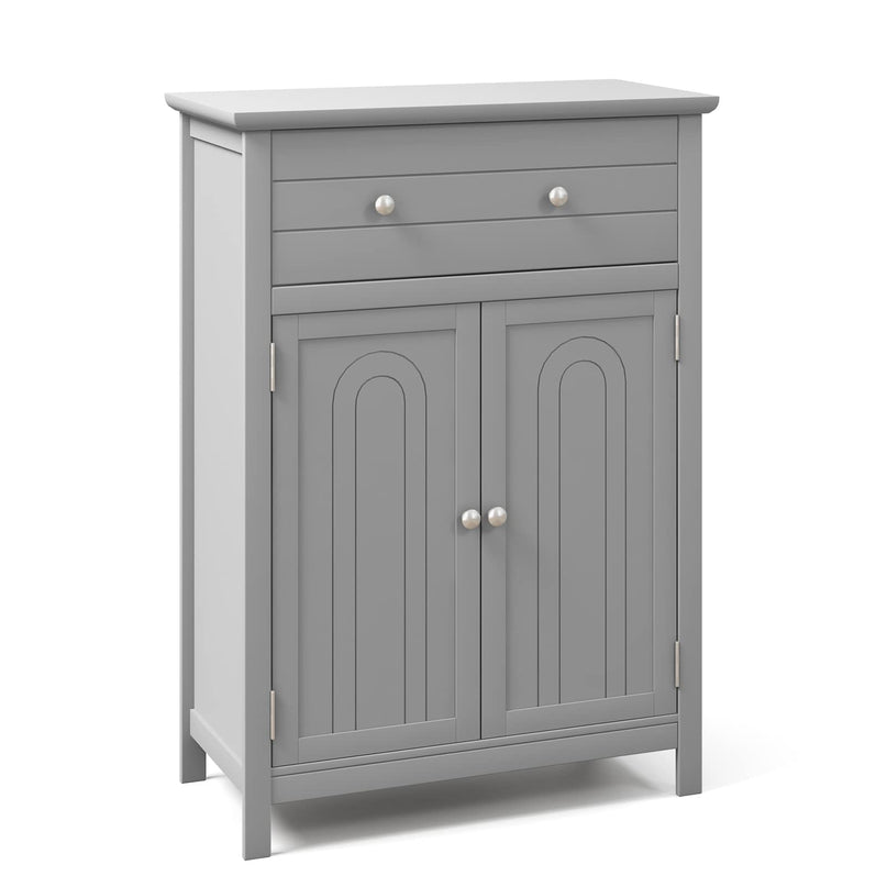Giantex Bathroom Storage Cabinet with Drawer - Floor Cabinet with Doors, Adjustable Shelf