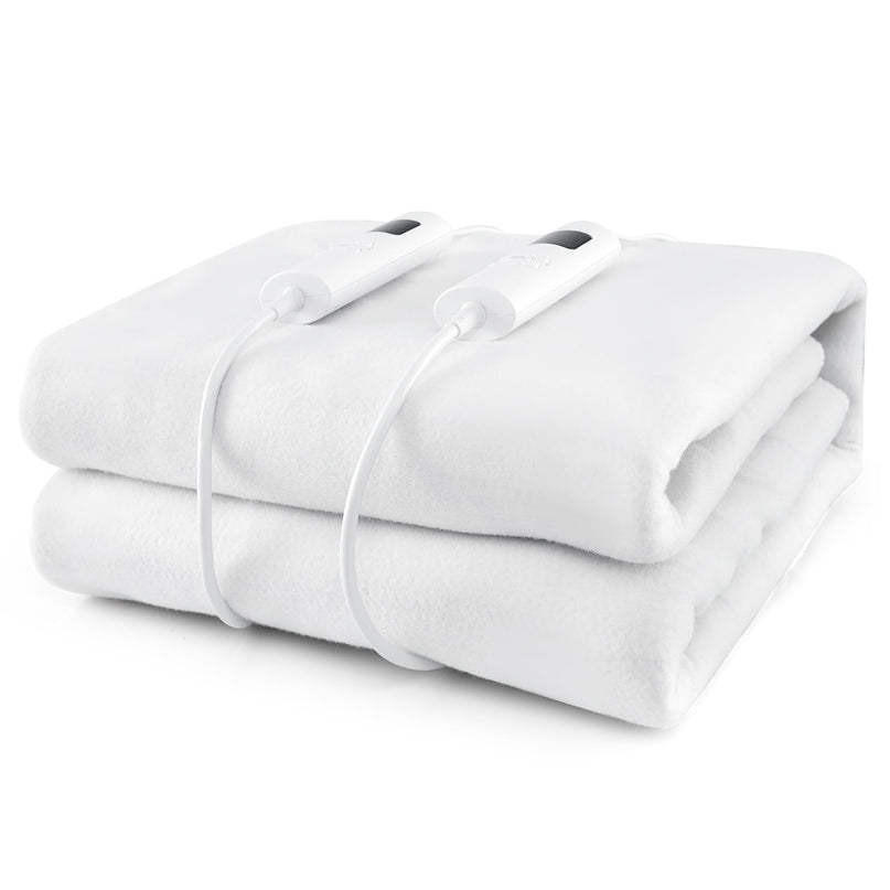 Giantex Heated Mattress Pad, Machine Washable Bed Warmer with Dual Controller