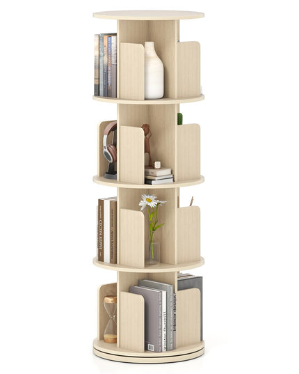 Giantex 3 Tier Rotating Bookshelf for Living Room Bedroom