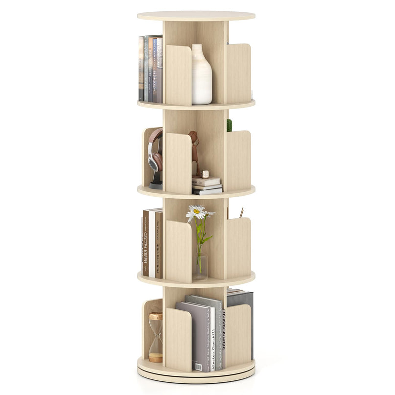 Giantex 3 Tier Rotating Bookshelf for Living Room Bedroom