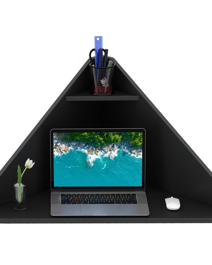Giantex Wall Mounted Computer Desk with Storage Shelf