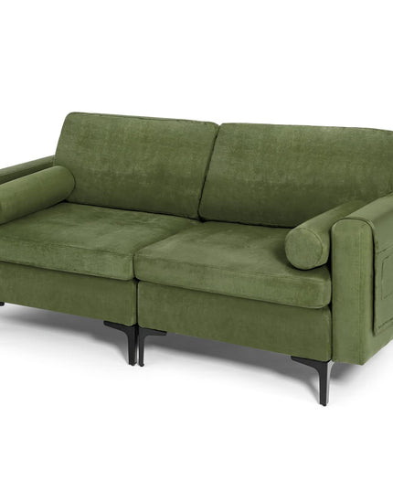 Giantex 68" Modern Loveseat, 2-Seater Sofa Couch