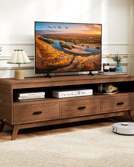 Giantex TV Stand for 60-70 Inch TV with 3 Storage Drawers