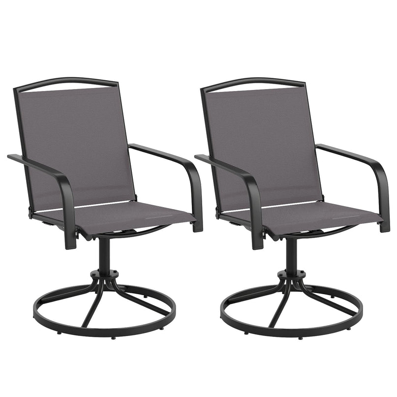 Giantex Outdoor Swivel Chairs Set of 2/4